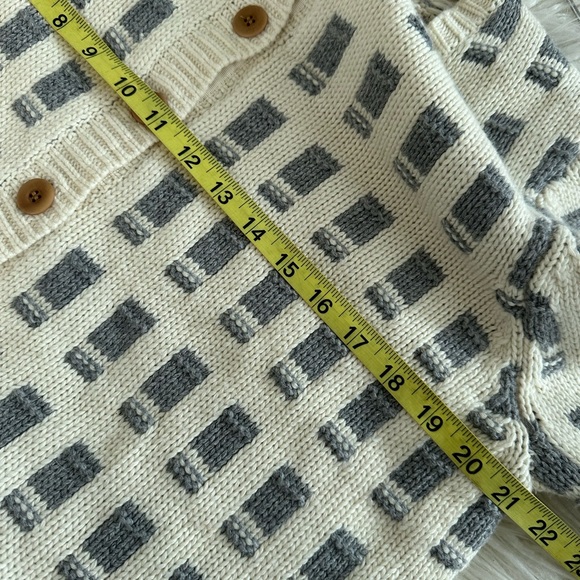 Sundance ivory gray cardigan‎ sweater wool blend ladies size XL - Picture 6 of 7